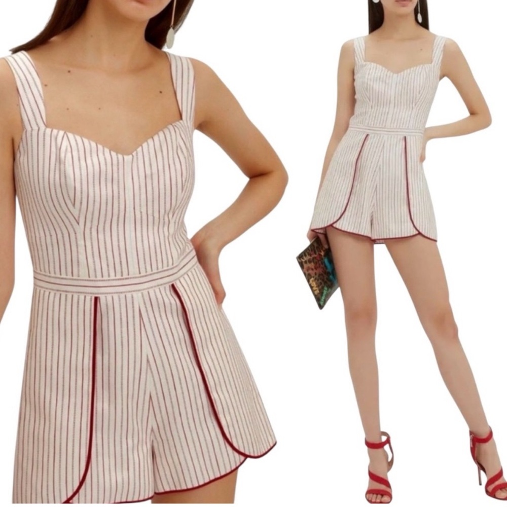 Alexis Jemma Pinstriped Romper
